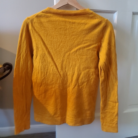 J. Crew Mustard Yellow Crew Neck Sweater - Picture 5 of 6